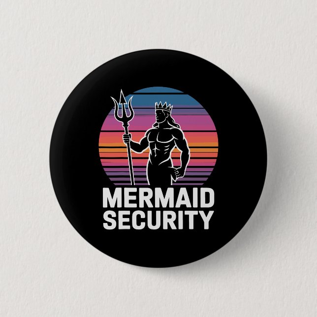 Mermaid-Sicherheit 1 Button (Vorderseite)