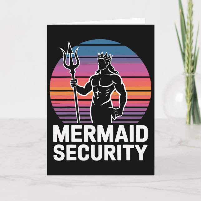 Mermaid-Sicherheit 1 Karte (Vorderseite)