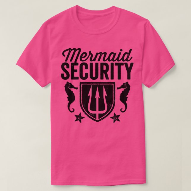 Mermaid-Sicherheit T-Shirt (Design vorne)