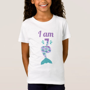 Mermaid Siebenten Geburtstag T-Shirt