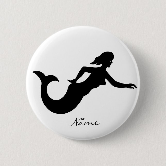 Mermaid Silhouette Thunder_Cove Button (Vorderseite)