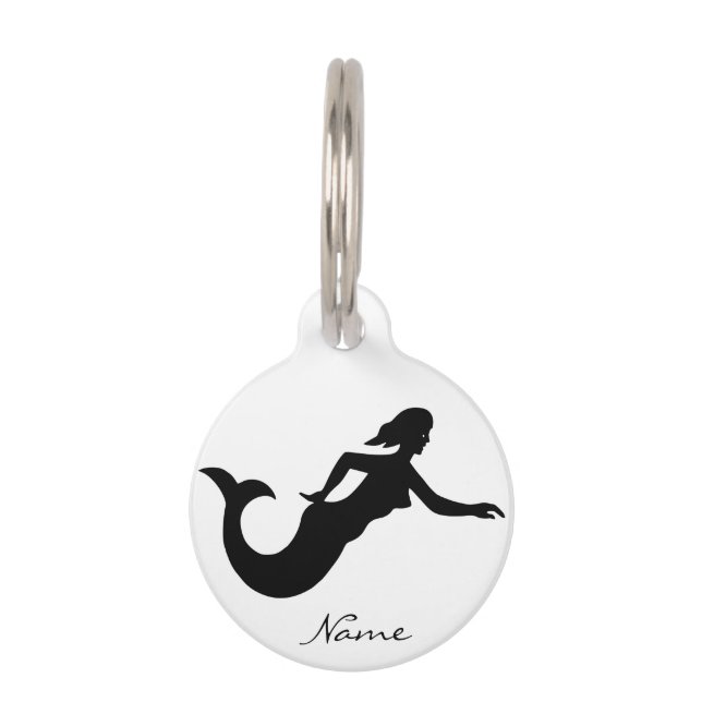 Mermaid Silhouette Thunder_Cove Haustiermarke (Vorderseite)