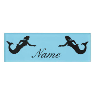 Mermaid Silhouette Thunder_Cove Namenschild