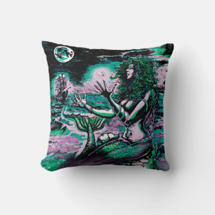 Mermaid Siren Atlantis Pearl Kissen