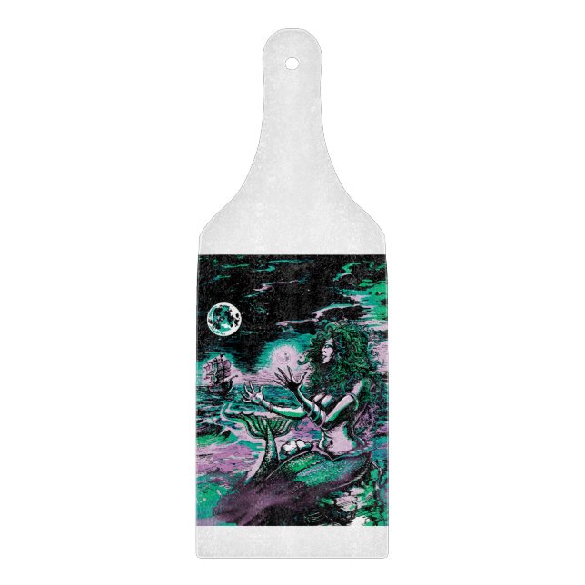 Mermaid Siren Atlantis Pearl Schneidebrett (Vorderseite)