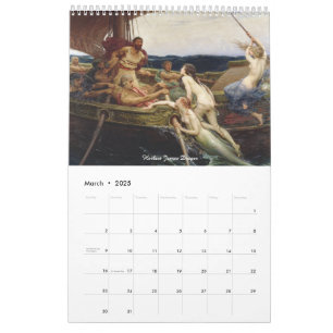 Mermaid Siren Classic Bilder Kalender