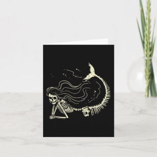Mermaid Skeleton Halloween Kostüme Frauen Mädchen Karte