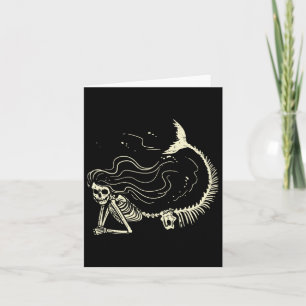 Mermaid Skeleton Halloween Kostüme Frauen Mädchen Karte
