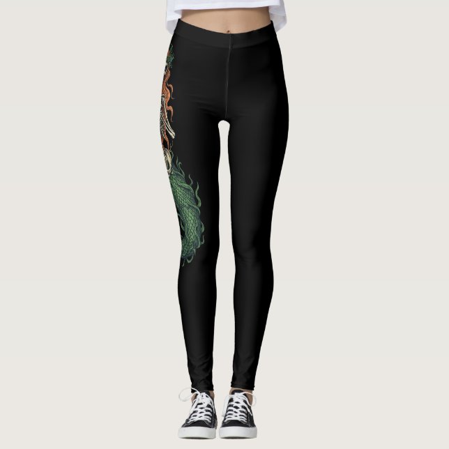Mermaid Skeleton Leggings (Vorderseite)