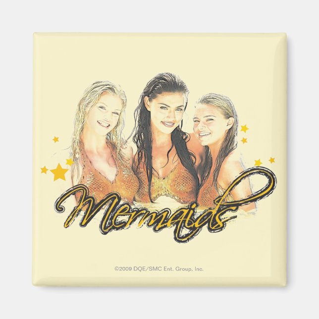 Mermaid Sketch Magnet (Vorne)