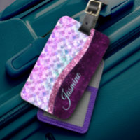 Mermaid skin pink silber Imitate Glitzer monogramm