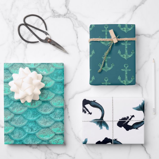 Mermaid Song Geschenkpapier Set (Vorderseite)
