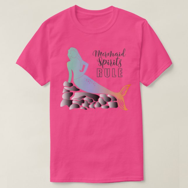 Mermaid Spirits Rule T-Shirt (Design vorne)