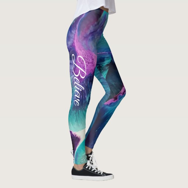 Mermaid Splash Abstrakten Leggings für individuell (Rechts)