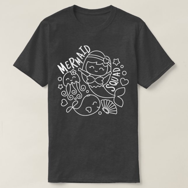 Mermaid Squad 45 T-Shirt (Design vorne)