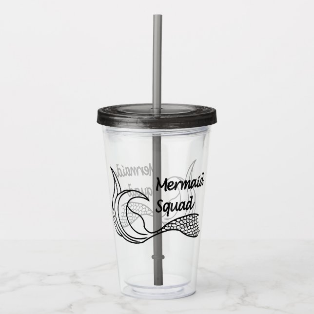 Mermaid Squad Acryltumbler Acryltrinkbecher (Vorderseite)