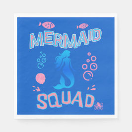 Mermaid Squad Birthday Party Serviette