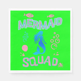 Mermaid Squad Birthday Party Serviette