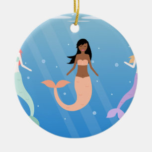 mermaid squad keramikornament