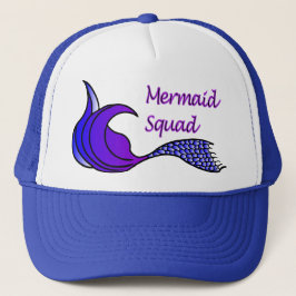 Mermaid Squad Lila Schwanz Truckerkappe
