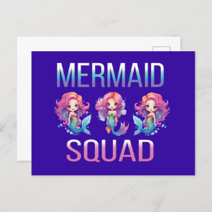Mermaid Squad Postkarte