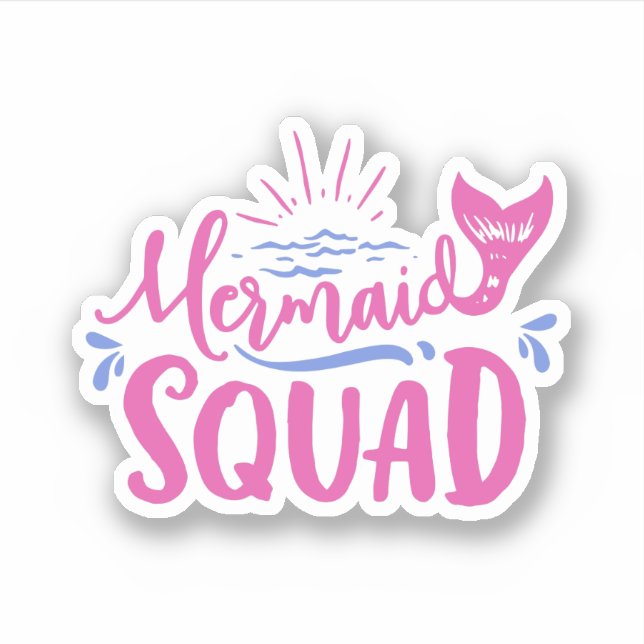 Mermaid Squad Sticker (Vorderseite)