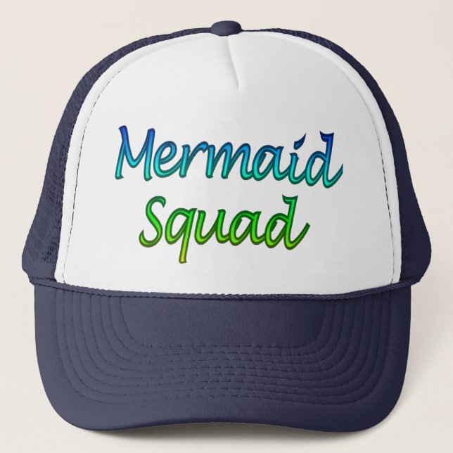 Mermaid Squad Truckerkappe (Vorderseite)