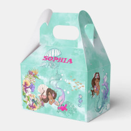 Mermaid Starfish Niedlich Personal Dark Hair Geschenkschachtel