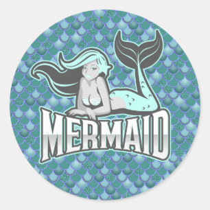MERMAID STICKER girl""