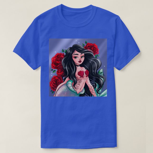 Mermaid Sticker Little Mermaid Meerjungfrau Gesche T-Shirt (Design vorne)