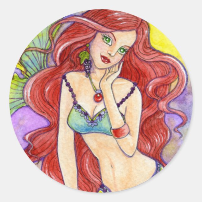 Mermaid Stickers von Ann Howard (Vorderseite)
