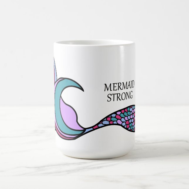 Mermaid Strong Mermaid Schwanz Kaffeetasse (Mittel)