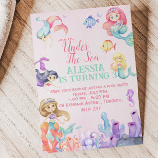 Mermaid Tales Einladung