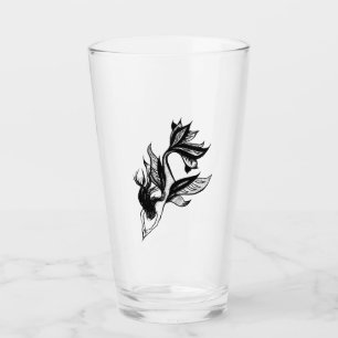 Mermaid Tattoo Style Stipple Schattierter Tinte Ge Glas