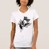 Mermaid Tattoo Style Stipple Schattierter Tinte Ge