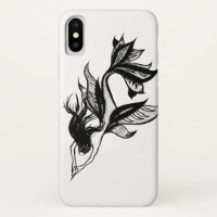 Mermaid Tattoo Style Stipple Schattige Tinte Zeich