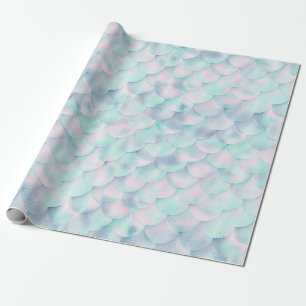 Mermaid Thema aqua rosa BIRTHDAY WEDING WRAP Geschenkpapier