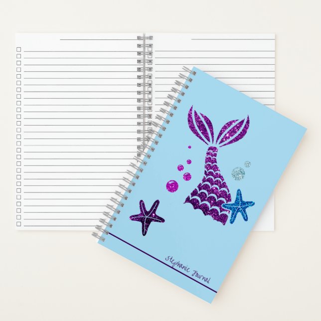 Mermaid Theme Personalisiert Organizer Journal Notizbuch (Innen)