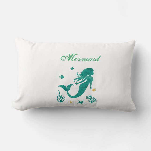 Mermaid Throw Kissen (Vorderseite)