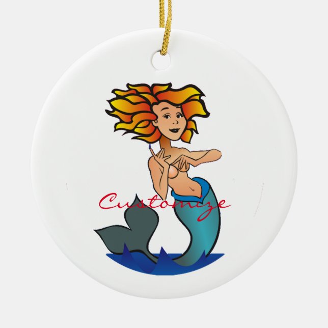 Mermaid Thunder_Cove Keramik Ornament (Vorne)