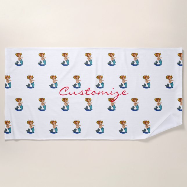 Mermaid Thunder_Cove Strandtuch (Vorderseite)