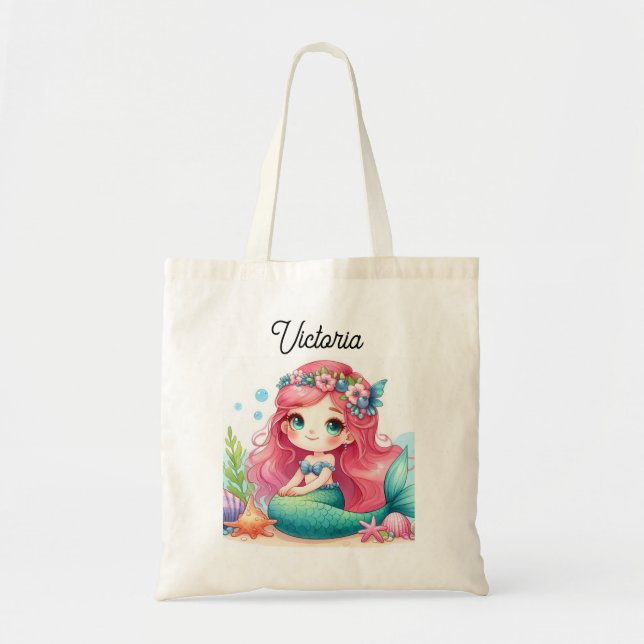 Mermaid Tote Bag Tragetasche (Vorne)