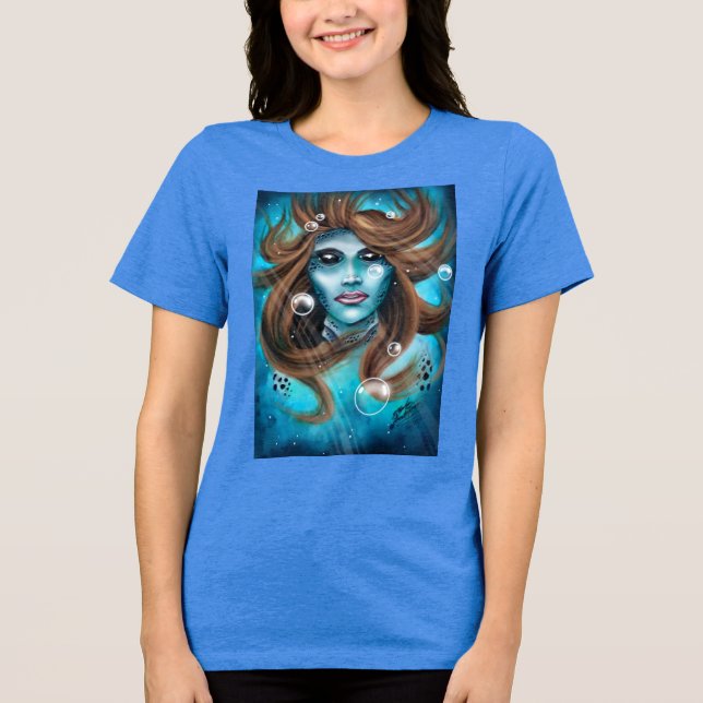 Mermaid Tri-Blend Shirt (Vorderseite)