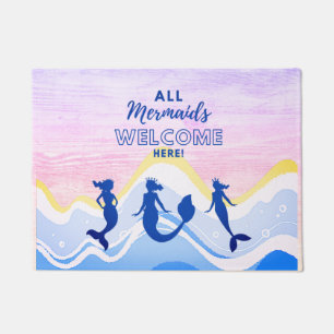 Mermaid Trio Alle Mermaids Begrüßungstüren Mat Fußmatte