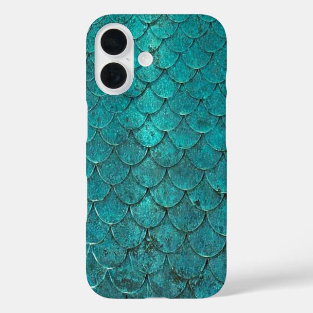 Mermaid Türkis iPhone Fall Case-Mate iPhone Hülle (Rückseite)