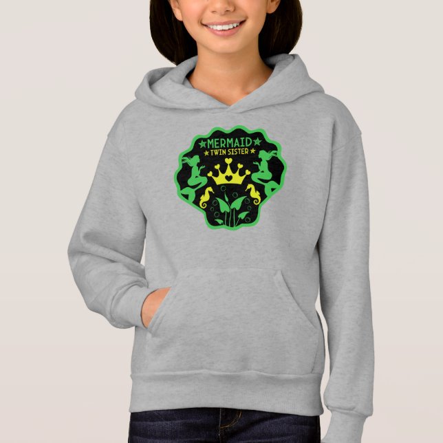 Mermaid Twin Sisters Hoodie (Vorderseite)