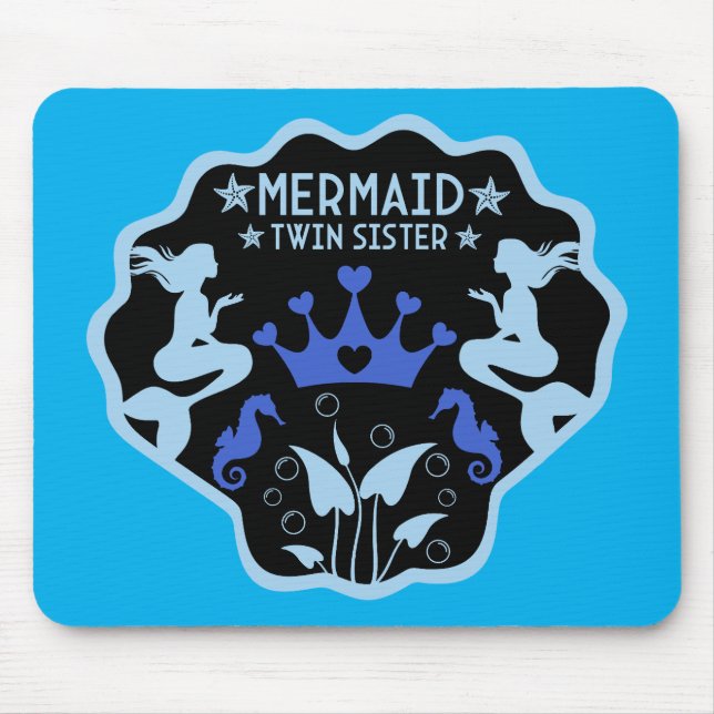 Mermaid Twin Sisters Mousepad (Vorne)