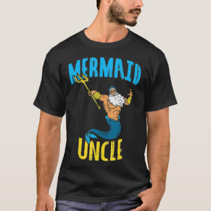 Mermaid Uncle Neptune Security Family Match Par T-Shirt