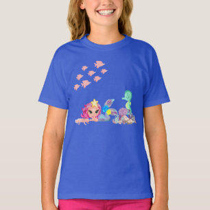 Mermaid und Axolotl T-Shirt