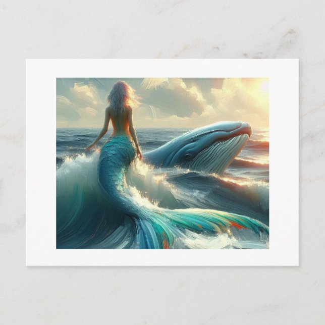 Mermaid und Companion, Postkarte (Vorderseite)